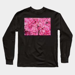 Pink Azalea or Rhodedendron bushes oil paint effect. Long Sleeve T-Shirt
